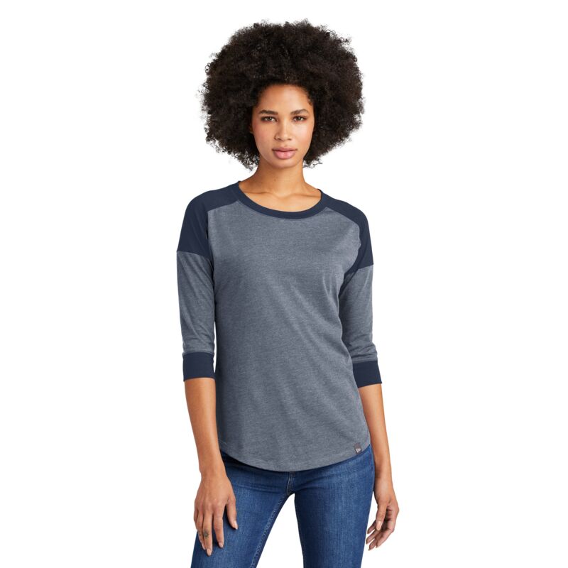 Ladies Heritage Blend 3/4 Sleeve Baseball Raglan Tee Thumbnail