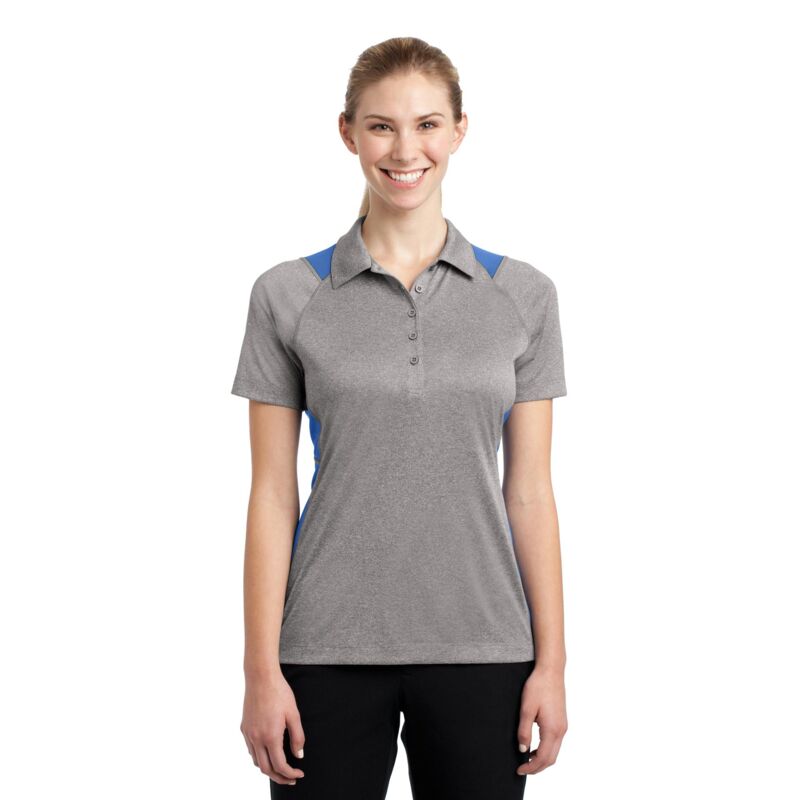 Ladies Heather Colorblock Contender  Polo Thumbnail