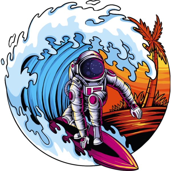 Summer Astronaut Surfer Thumbnail
