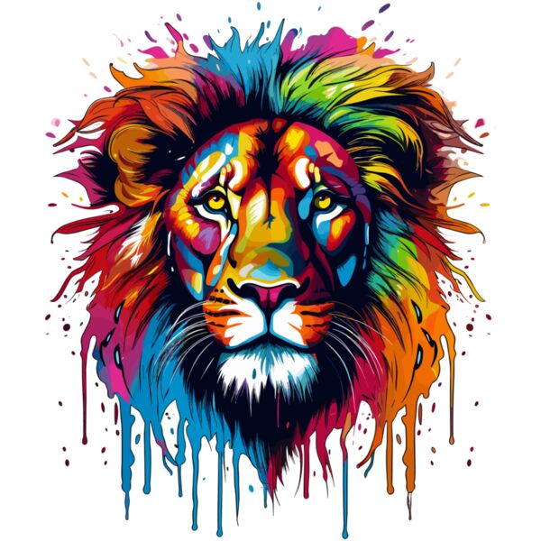 Colorful Lion Thumbnail