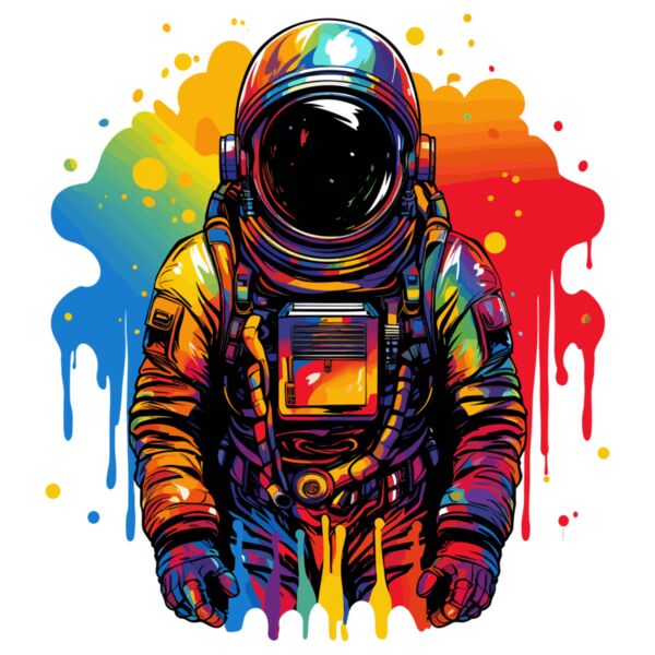 Colorful Spaceman Thumbnail