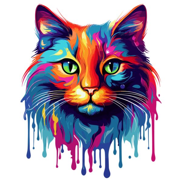 Colorful Cat Thumbnail